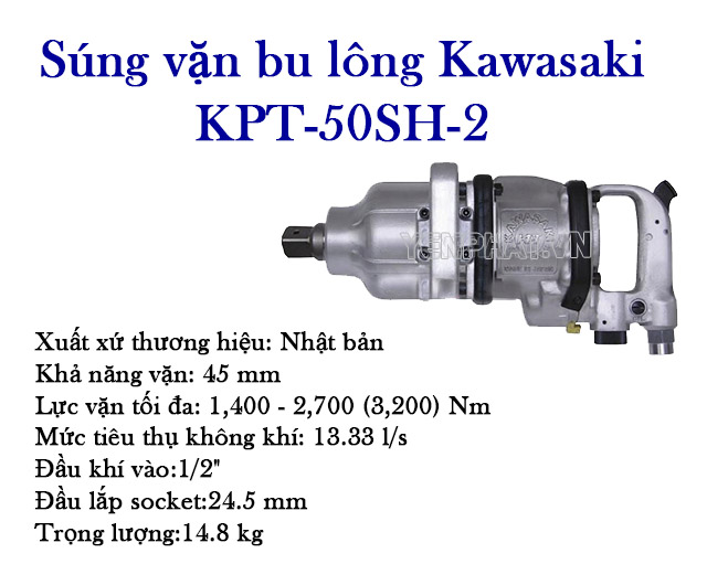 Thông số kỹ thuật của Kawasaki KPT-50SH-2